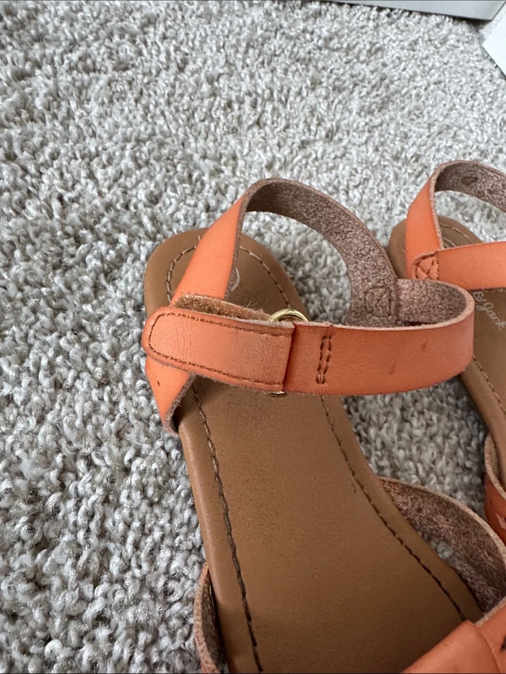 Cat & Jack Orange/Tan Strappy Girls' Sandals